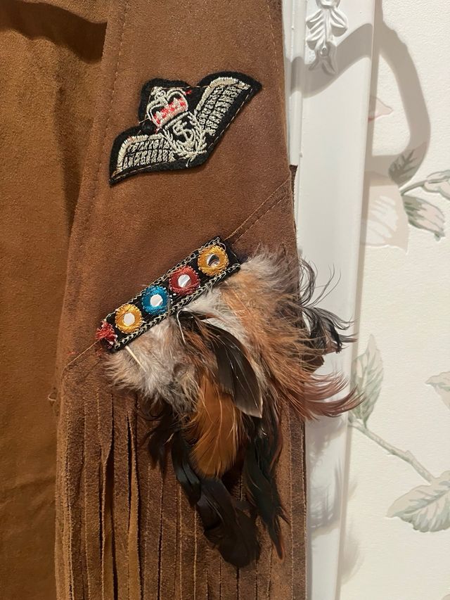 Chaleco flecos talla única