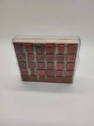 Sellos de Madera Alfabeto y Números SCRAFBOOKI