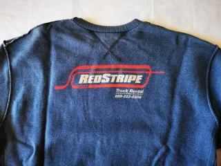 Felpa Vintage RedStripe – Taglia L/XL Double face