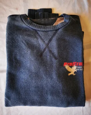 Felpa Vintage RedStripe – Taglia L/XL Double face