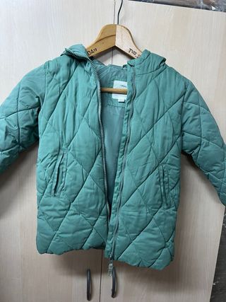 Parka Sfera niña verde guateada Talla 5-6