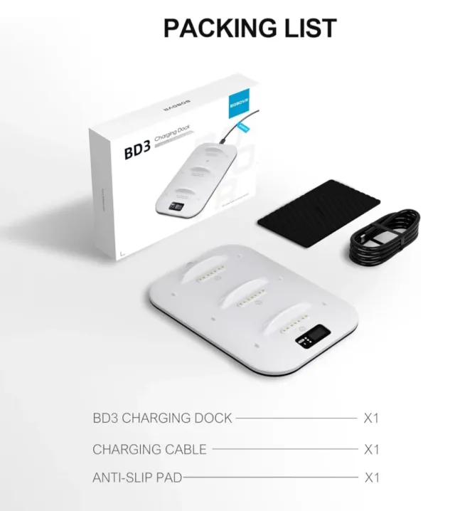 BOBOVR BD3 Estación Carga Rápida