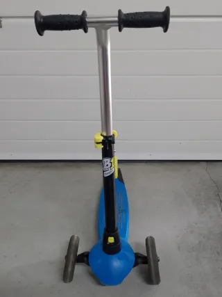 Patinete infantil 3 ruedas azul,plegable