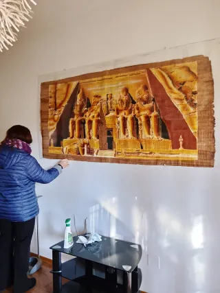 Pittura Papiro Egiziano Autentico