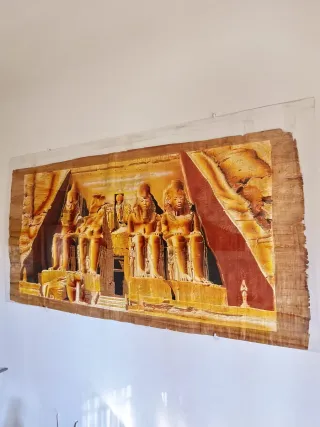 Pittura Papiro Egiziano Autentico