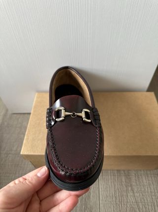 Mocasines María Torres Piel Roja Hechos España