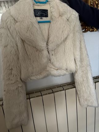 Chaqueta pelo blanco Talla M