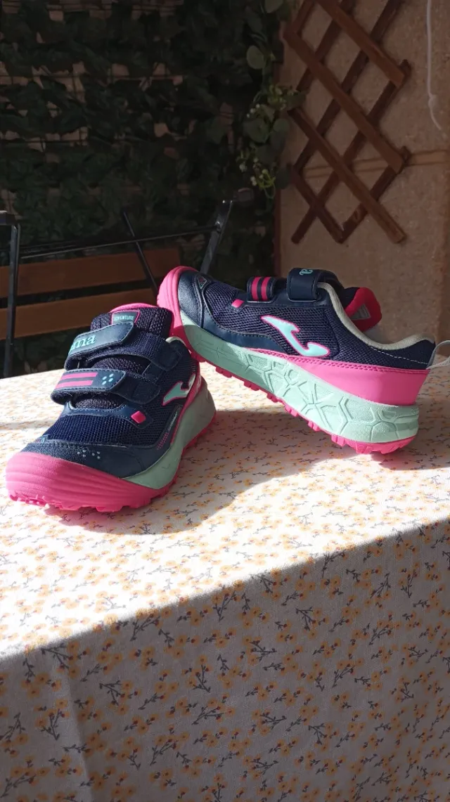 Zapatillas Joma Niña Azul y Rosa talla 33