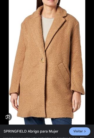 Abrigo Springfield Mujer Beige/Marrón Nuevo