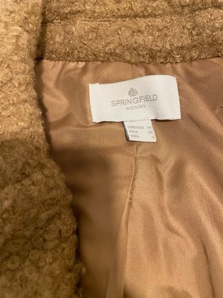 Abrigo Springfield Mujer Beige/Marrón Nuevo