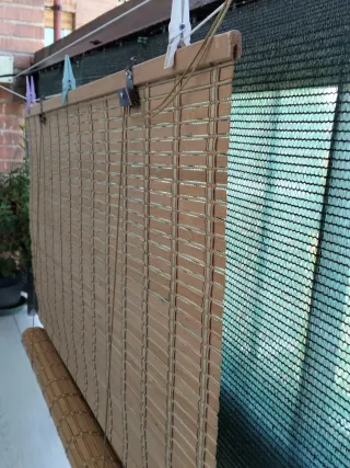 Tenda a rullo in legno