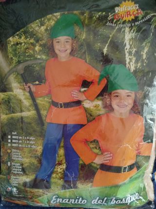 Disfraz infantil enano bosque T10-12 años