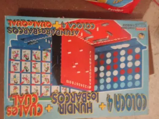 Juego de mesa Coloca 4 + Hundir Barcos