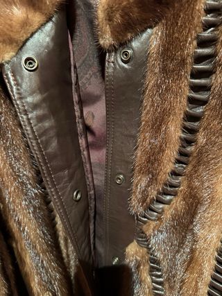 Abrigo visón sintético