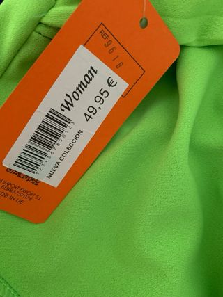 Vestido de fiesta verde