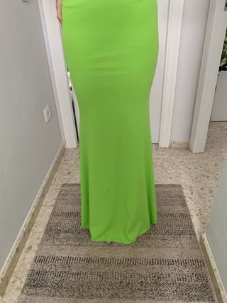 Vestido de fiesta verde