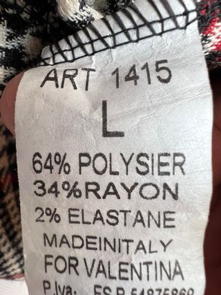 Americana cuadros mujer Talla L