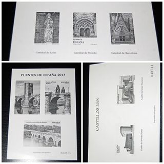 Lote Filatelia España: Puentes y Castillos