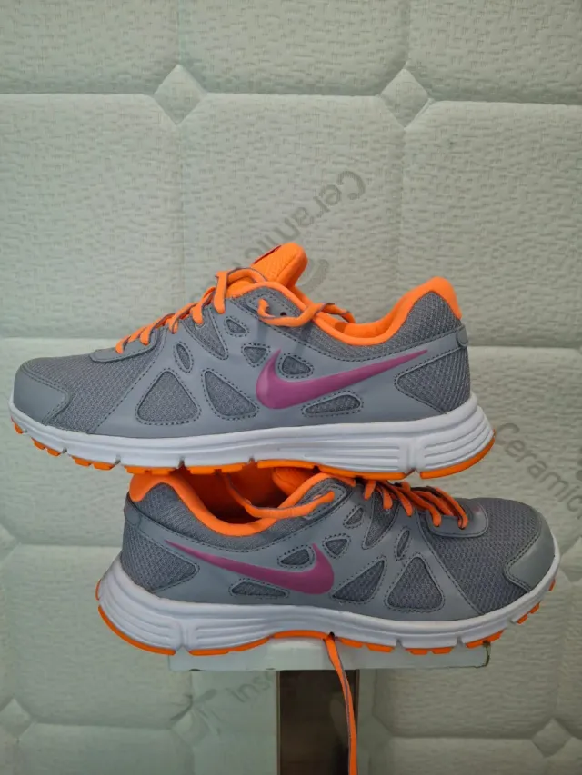 Zapatillas Nike Revolution 2 MSL W Gris Naranja