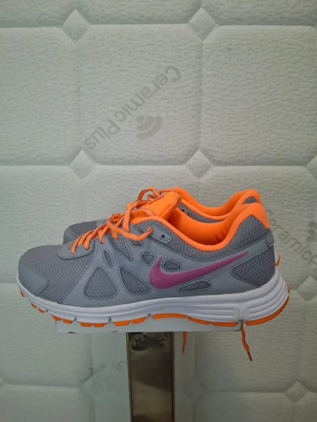 Zapatillas Nike Revolution 2 MSL W Gris Naranja