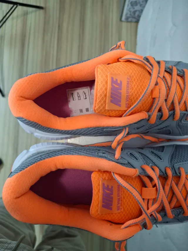 Zapatillas Nike Revolution 2 MSL W Gris Naranja