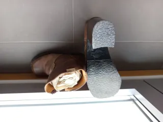 Botines Destroy Marrones Plataforma Tacón