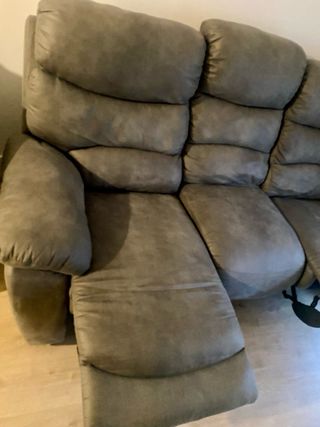 Sofá 3 plazas relax eléctrico