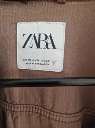 Cazadora Zara Marrón Corduroy