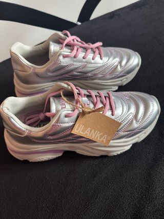Zapatillas ULANKA plateadas y lilas