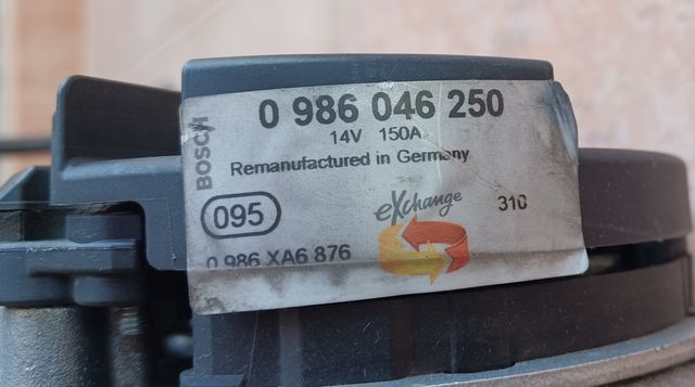 Alternador Bosch 0 986 046 250 - 14V 150A