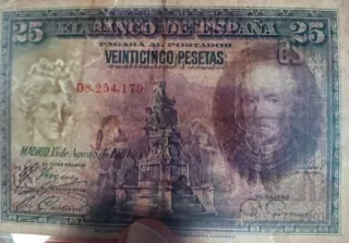 4 Billetes Antiguas Pesetas de España