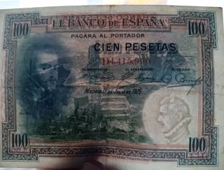 4 Billetes Antiguas Pesetas de España