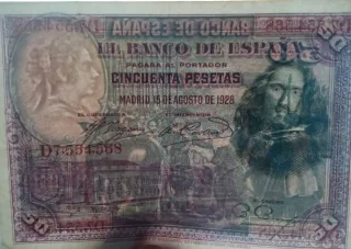 4 Billetes Antiguas Pesetas de España