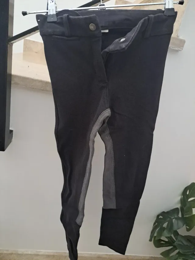 Pantalón y sueter niño equitación negro