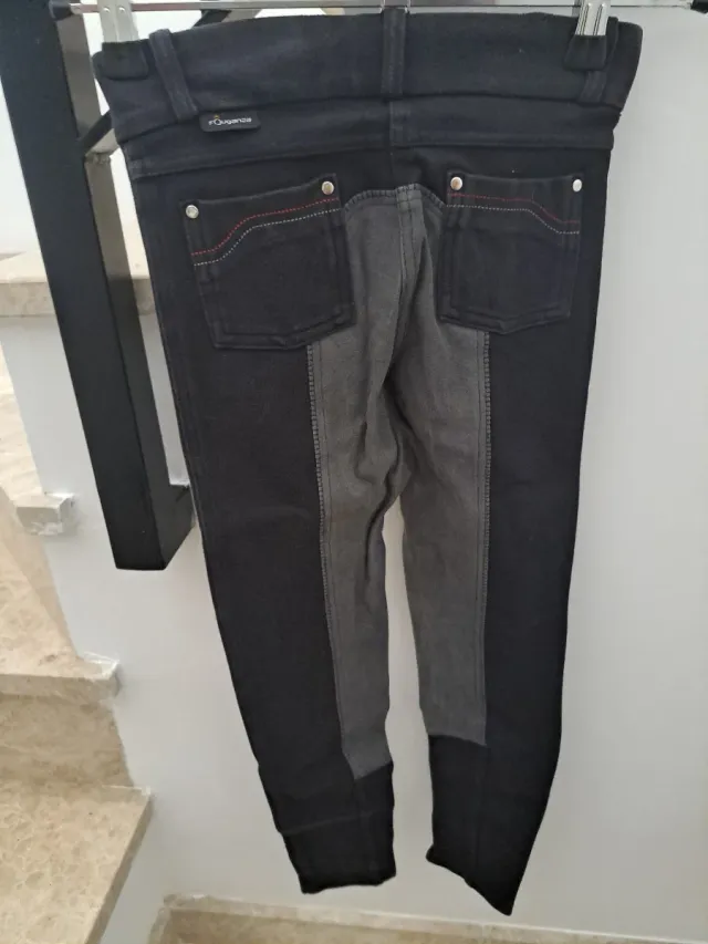 Pantalón y sueter niño equitación negro