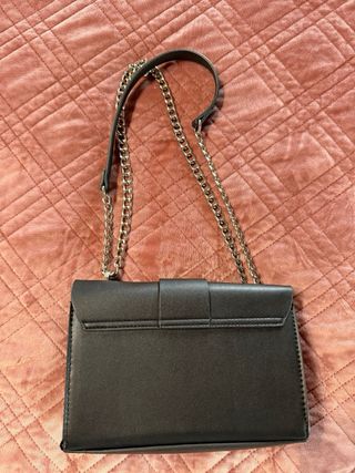 Borsa nera tracolla borchie silver