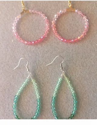 Pendientes Aro y làgrima swarovski