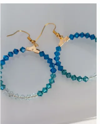 Pendientes Aro y làgrima swarovski