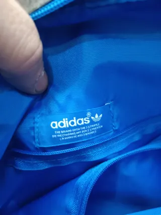 Bolso bandolera Adidas gris y azul