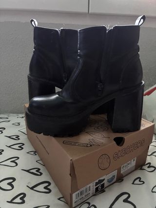 Botas negras tacón grueso estilo Bratz