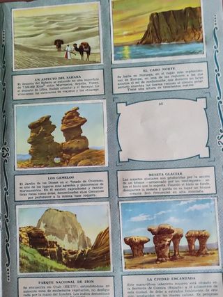 Álbum Cromos Maravillas del Mundo imagen