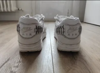 Nike Air Max 1 Custom White - Hand Drawn Art Sneak