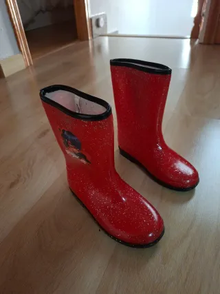 Botas de agua niña Lady Bug talla 36