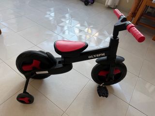 Triciclo infantil OLYSPM negro y rojo