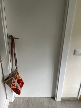 Bolso de tela tejido multicolor