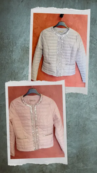 Cazadoras chaquetas con lentejuelas