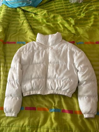 Chaqueta acolchada blanca