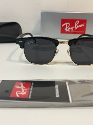 Occhiali da sole Ray-Ban Clubmaster Nero/Oro