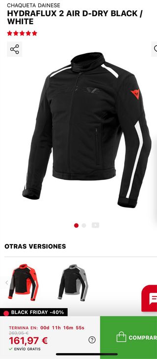 Chaqueta Dainese Hydraflux 2 Air D-Dry T50