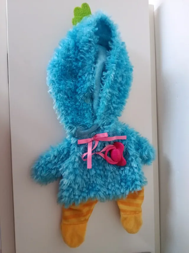 Disfraz bebé llorón pavo real azul